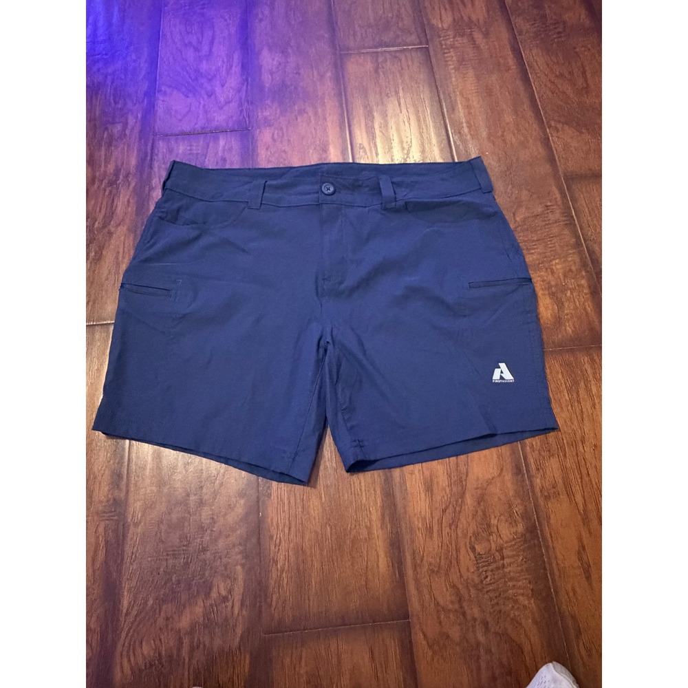 Eddie Bauer First Ascent Women's 18W Navy Performance Hiking Shorts Stretch